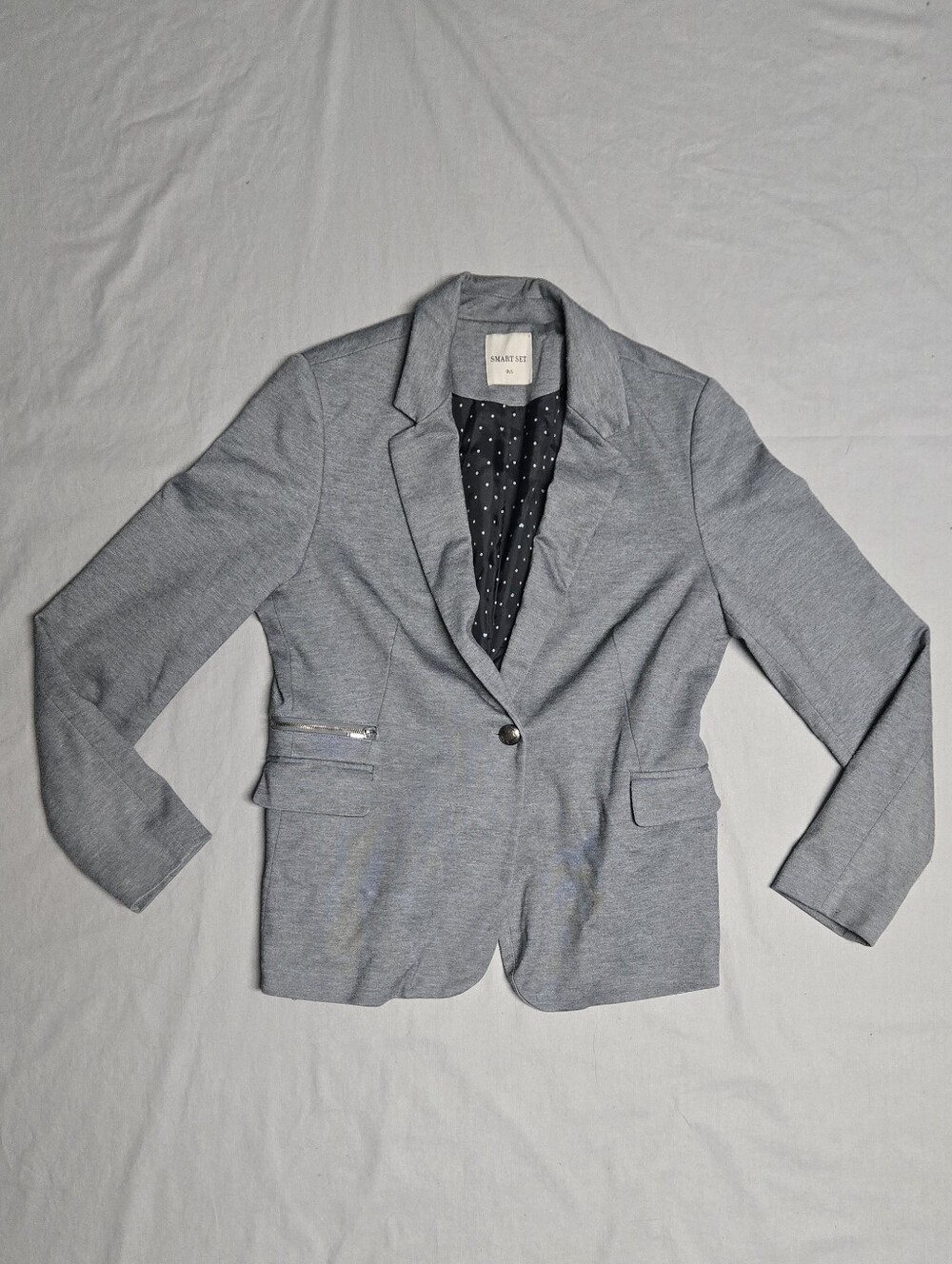 (3 for $6) Smart Set Women's Light Gray Blazer Size L